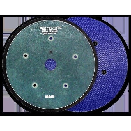 EEZER PRODUCTS 8in Orbital Pad, 5 Hole Mount, Hook and Loop, Tapered Edge, Epoxy Glass Backing 8828K